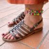 BRACCIALE E CAVIGLIERA BEADS E CONCHIGLIE - immagine 2