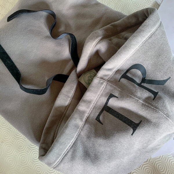FELPA DONNA LETTERING CON CAPPUCCIO